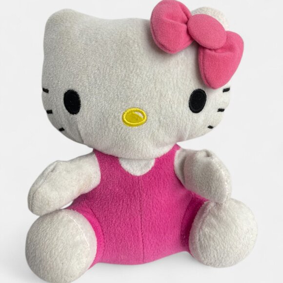 Plush Hello Kitty 2011 Sanrio 9" Pink Stuffed Toy Doll - Picture 9 of 9